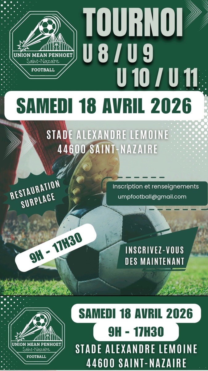Organisation Tournoi U8-U9 et U10-U11