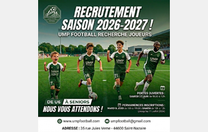 Recrutement saison 2026-2027