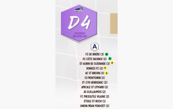 SENIORS B: GROUPE CHAMPIONNAT D4