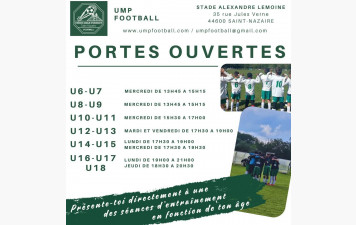 PORTES OUVERTES CATÉGORIES JEUNES