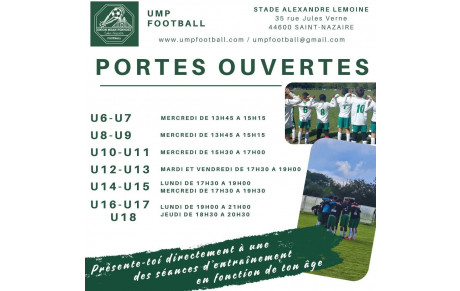 PORTES OUVERTES CATÉGORIES JEUNES